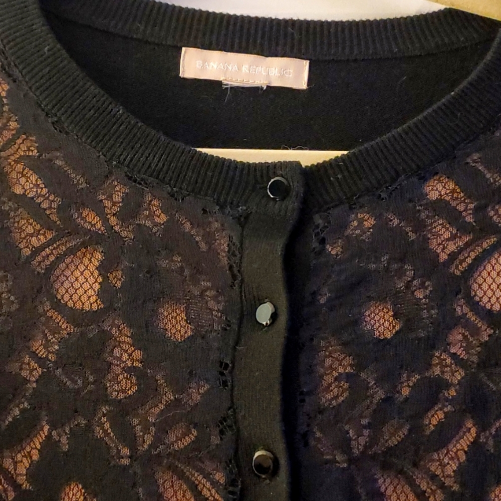 Stunning black lace sweater